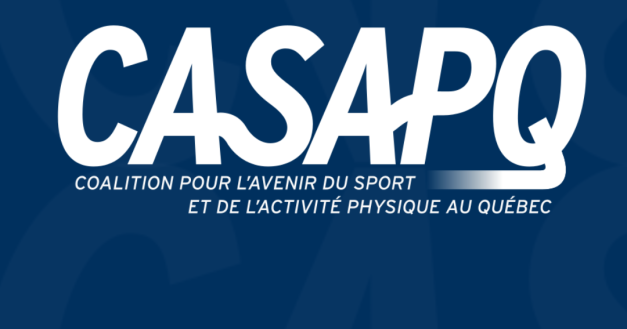 Logo CASAPQ sur fond bleu